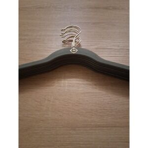 10 Joy Mangano JM Huggable Hangers for Shirts Green With Gold Hook